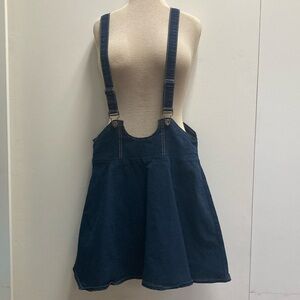 Women’s Denim Suspender Skirt